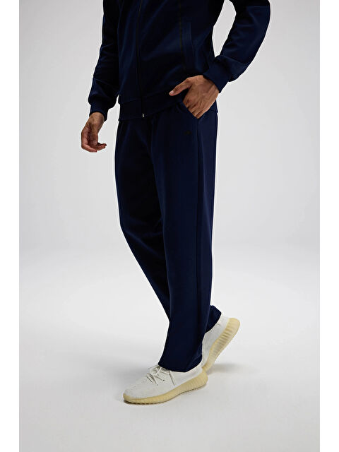 Ellesse Pamuklu Regular Fit Normal Bel Düz Paça Eşofman Altı EM546-NV - S000531039-21164