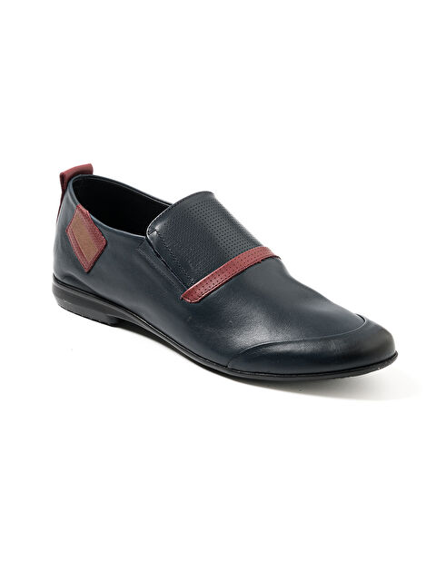 John May Erkek Klasik Ayakkabı OG-812 105-117 Lacivert DLP-Kırmızı Vespa