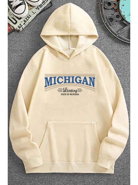 uyguntarz Unisex Michigan Tasarım Sweatshirt - S000268854-19928