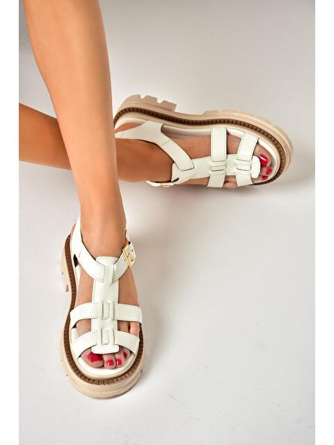 Fox Shoes S4373020 Beyaz Kadın Sandalet - S000207761-20063