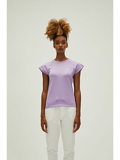 Bad Bear Mudra Tişört Lavanta Mor Basic Kadın Tişört