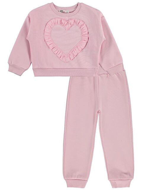 Civil Girls Kalp Baskılı 2-5 Yaş Eşofman Takımı - S000466541-7152