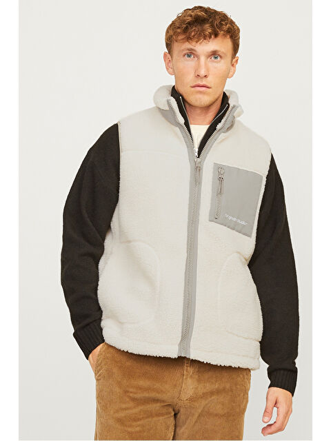 Jack & Jones Originals Jorvesterbro Regular Fit Dik Yaka Fermuarlı Yelek 12260453