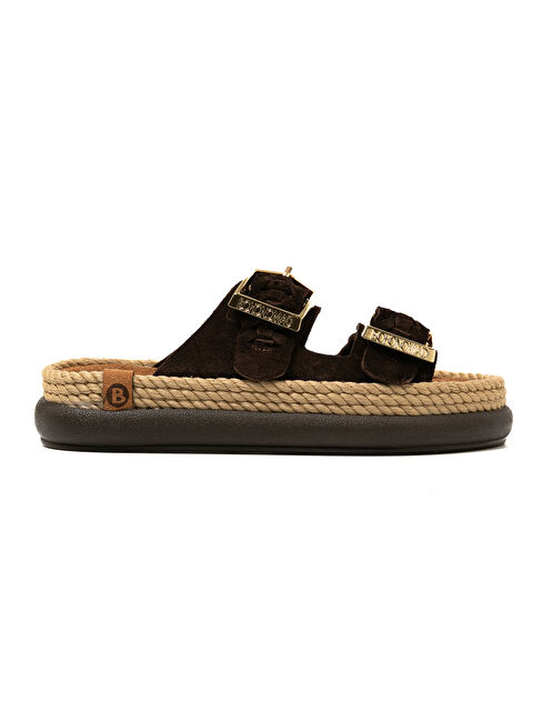 Bohonomad SYDOR12-00019 Sydney Örgü Kadın Terlik Koyu Kahve - S000514395-19413