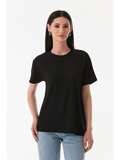 Fullamoda Basic Bürümcük Kumaş Tişört - S000380898-19351