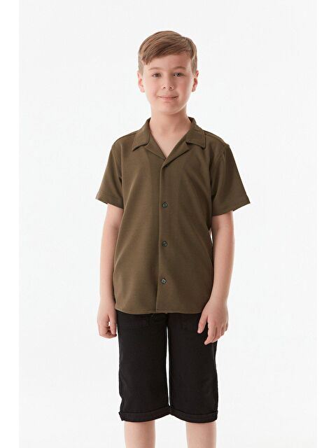 Fullamoda Kısa Kollu Erkek Çocuk Gömlek - S000176334-18547