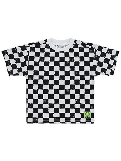 Civil Boys Dama Baskılı 2-5 Yaş Tişört - Siyah