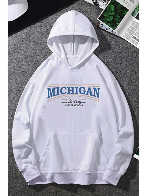 uyguntarz Unisex Michigan Tasarım Sweatshirt - S000268854-20063