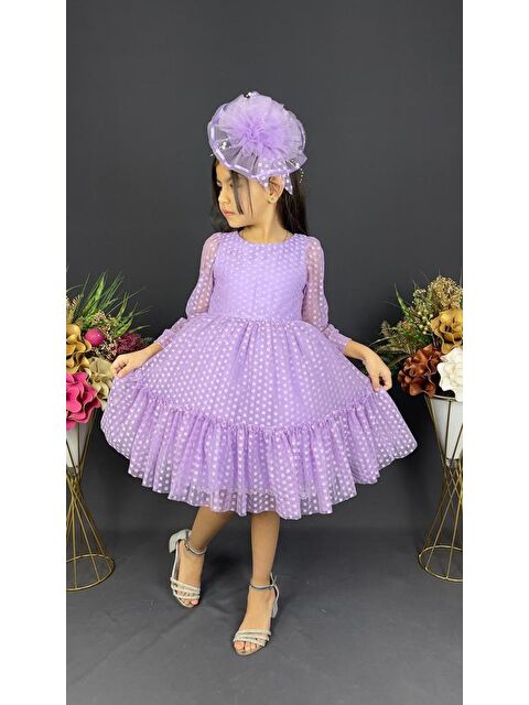 Mnk Baby & Kids Katkat Prenses Dantel Tokalı Kız Çocuk Elbise MNK0306 - S000384742-17878