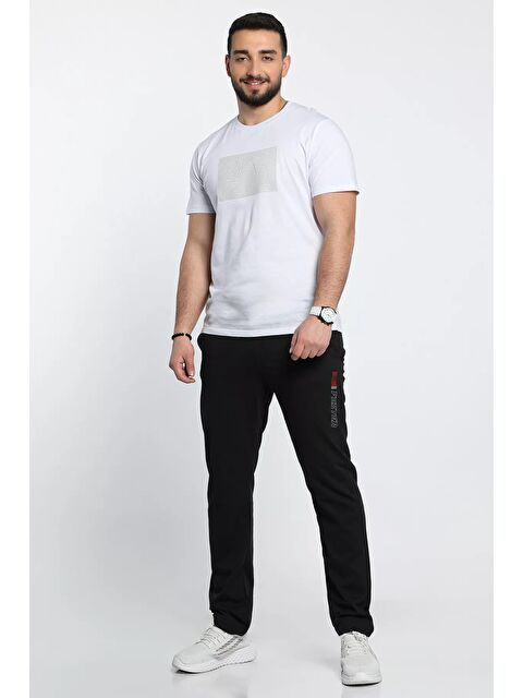 Mishar İtalia Erkek Baskılı Alt Büyük Beden Eşofman Altı - S000302750-19351