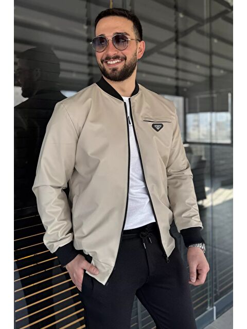 Mishar İtalia Erkek Astarlı Suni Deri Mevsimlik Mont - S000372957-25636