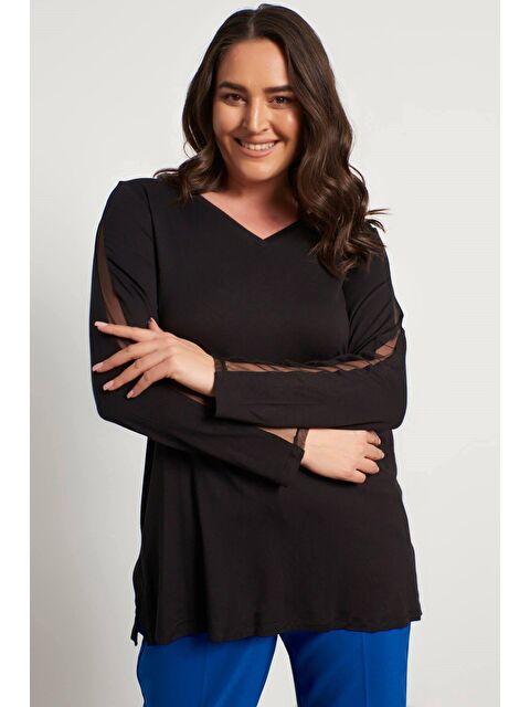 Mylinemoda Kolları File Detaylı Bluz - S000239656-19351