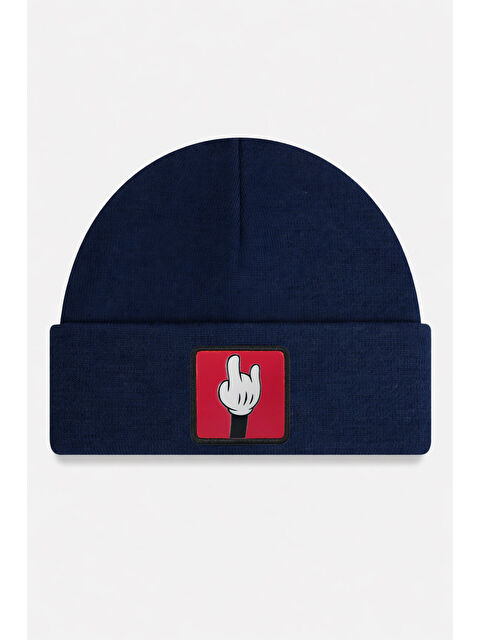 BlackBörk Parmak Logolu Lacivert Bere