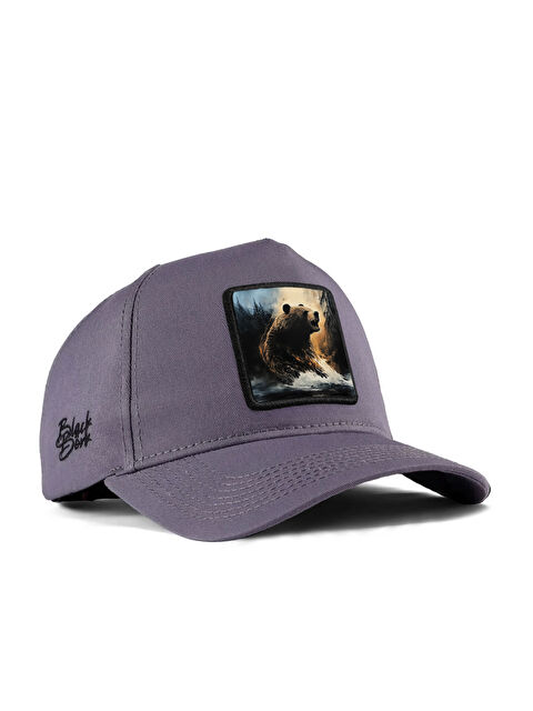 BlackBörk Ayı Logolu Gri Beyzbol Şapka