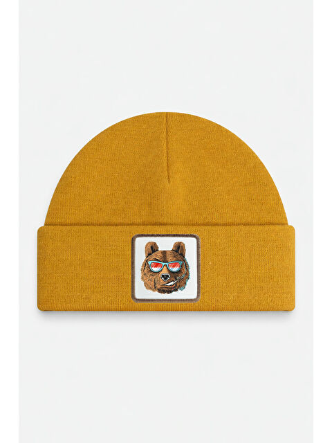 BlackBörk Ayı Logolu Camel Bere