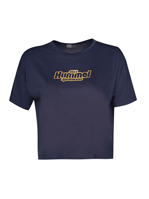 Hummel Sahara Kadın Lacivert Yuvarlak Yaka Tişört - S000517625-21164