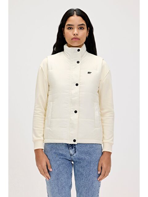 Bad Bear Bianca Beyaz Kadın Yelek - S000268856-20063