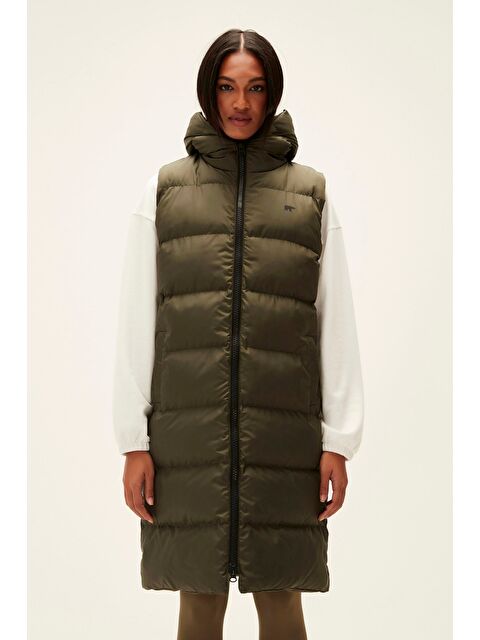 Bad Bear Wayfarer Vest Haki Yeşil Kadın Puffer Yelek