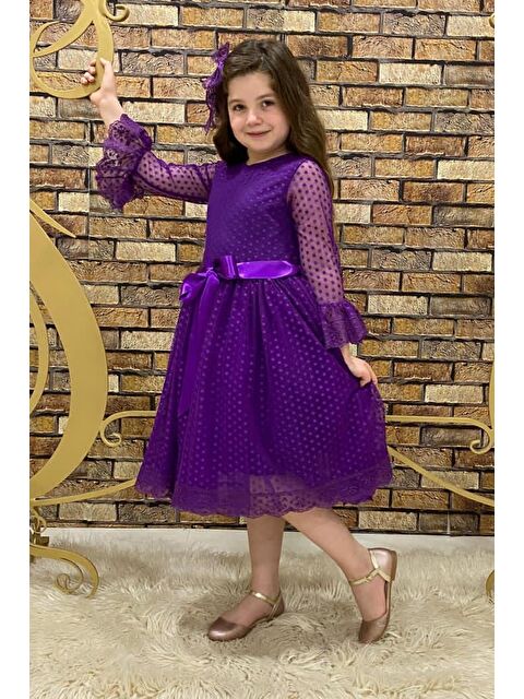 Mnk Baby & Kids Dantel Tokalı Kız Çocuk Elbise - S000384740-20042