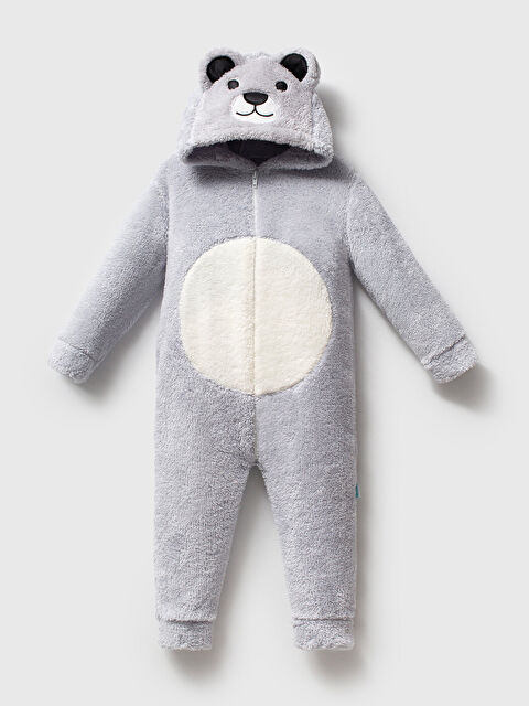 Mahfel Welsoft Panda Gri Desenli Kışlık  Uyku Tulumu 1–6 Yaş