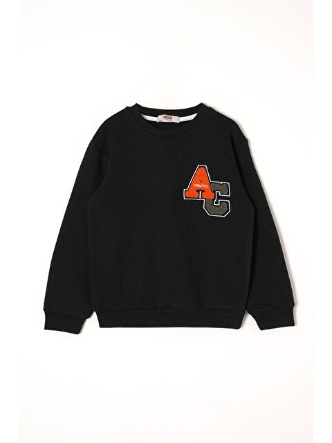 Zepkids Ac Nakışlı Şardonlu Siyah Renk Erkek Çocuk Sweat - S000356985-19351
