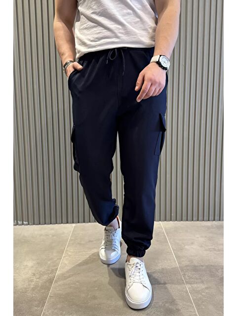 Mishar İtalia Bel Bağlamalı Kargo Cepli Erkek Jogger Yürüyüş Pantolonu - S000372969-21164