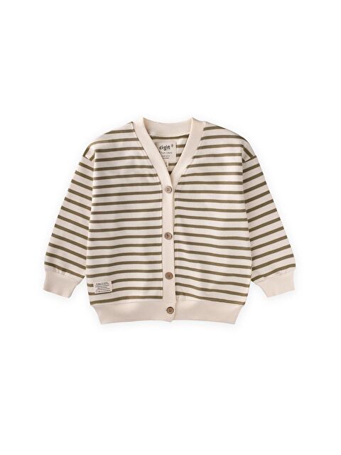 CİGİT Çizgili Hırka 2-10 Yaş Olive - S000445692-18194