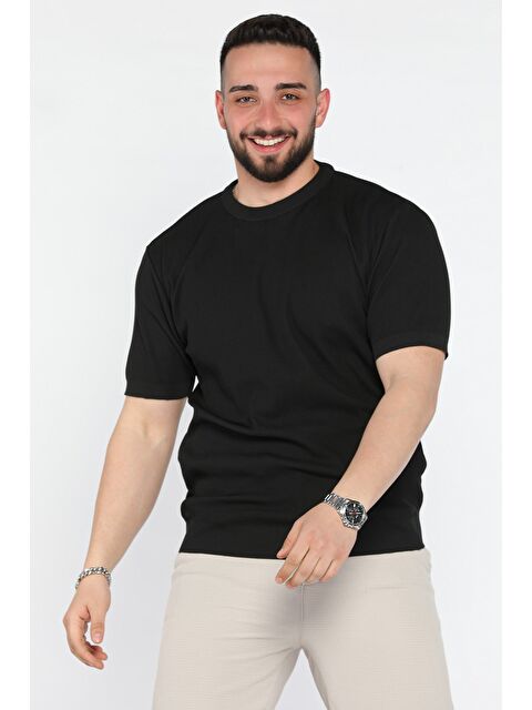 Mishar İtalia Erkek Bisiklet Yaka Fitilli Tişört - S000372971-19351