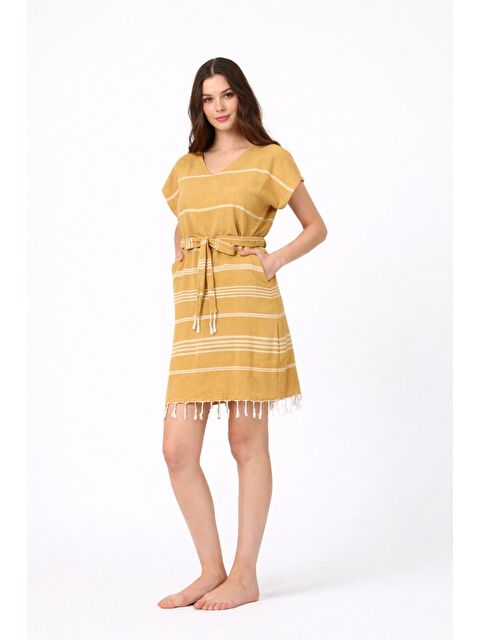 Mulberry Makro Plaj elbisesi Peştemal Pareo