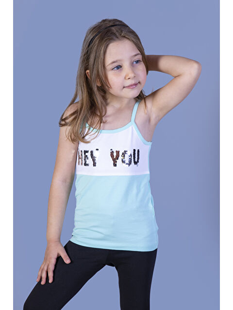 Toontoykids Kız Çocuk Çevirmeli Pullu Atlet - S000254917-1180