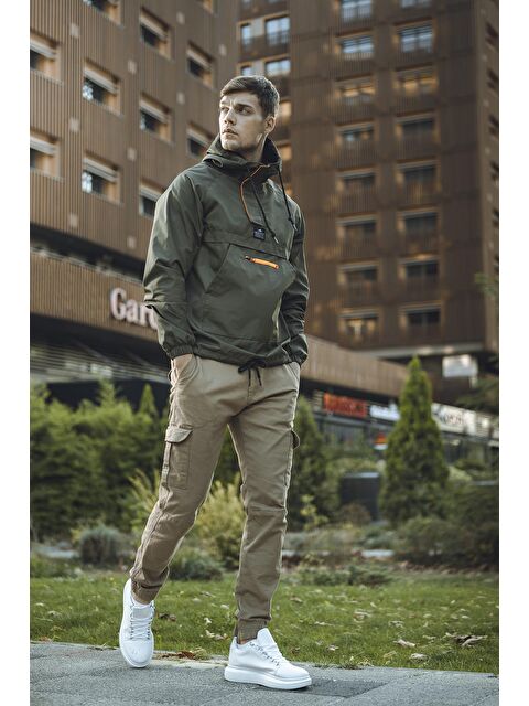 Oksit Cepli Yarım Fermuarlı Suya Dayanıklı Erkek Yağmurluk - S000125018-18547