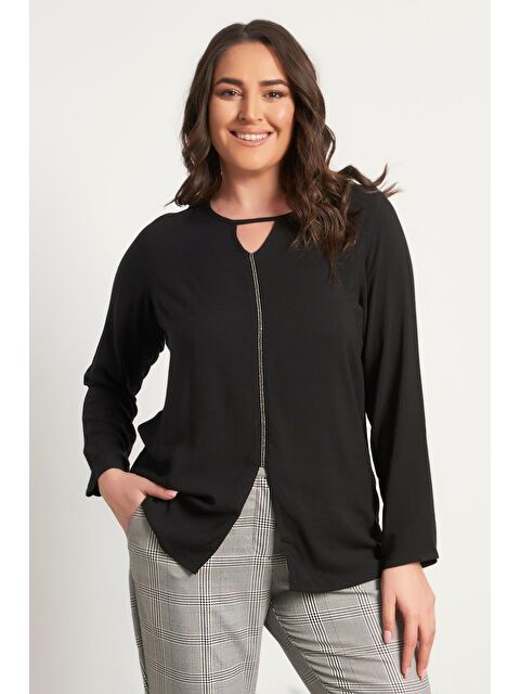 Mylinemoda Zincir Detaylı Uzun Kollu Bluz - S000239673-19351