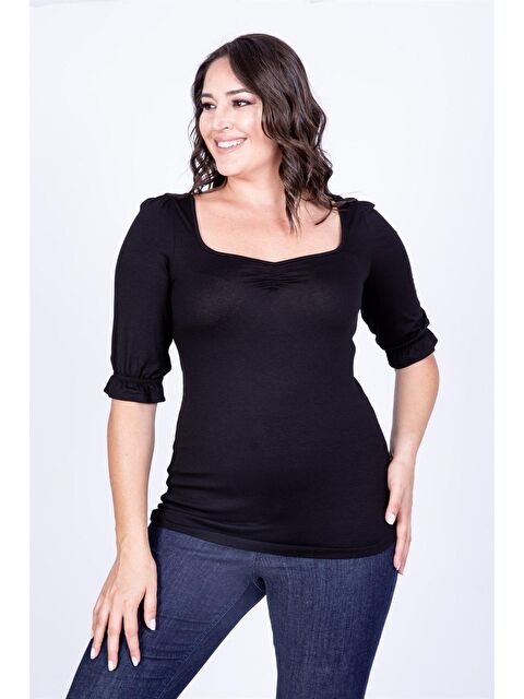 Mylinemoda Damla Yaka Prenses Kol Bluz - S000239686-19351