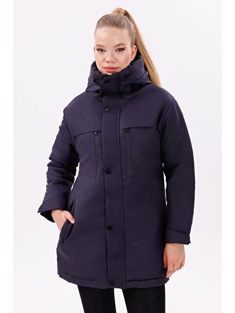 Freemen Kadın Polarlı Kürklü Su Ve Rüzgar Geçirmez Kapüşonlu Kışlık Mont & Kaban & Parka - S000459490-21164