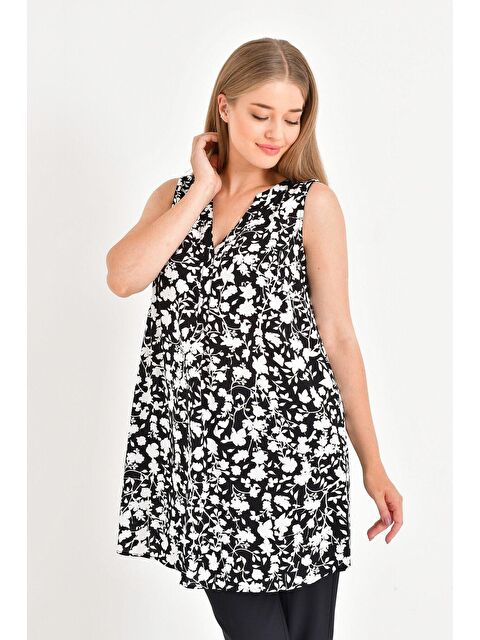 Mylinemoda Kolsuz V Yaka Bluz - S000239700-19351