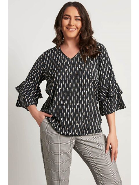 Mylinemoda Kolları Volanlı Bluz - S000239711-19351