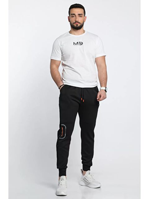 Mishar İtalia Bel Ve Paça Lastikli Cep Detaylı Baskılı Erkek Scuba Eşofman Altı - S000463326-19351