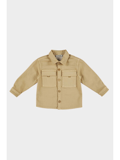 Panço Erkek Bebek Cep Detaylı Ceket Bej Gömlek - S000518442-19928
