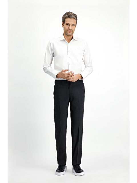 Kiğılı Slim Fit Dar Kesim Yünlü Klasik Kumaş Pantolon