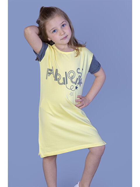 Toontoykids Kız Çocuk Baskılı Elbise - S000420119-20072