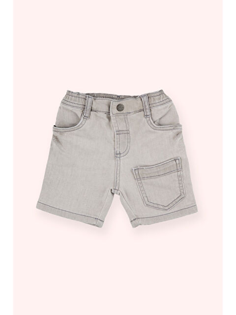 Panço Erkek Bebek Gri Jean Şort - S000518370-20600