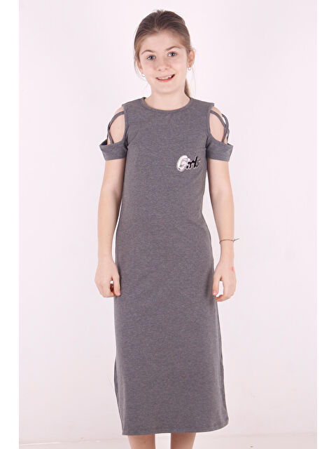 Toontoykids Kız Çocuk Kol Detaylı Elbise - S000420113-29666