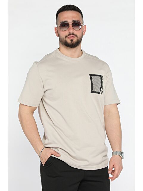 Mishar İtalia Erkek Bisiklet Yaka Baskılı Tişört - S000372937-25636