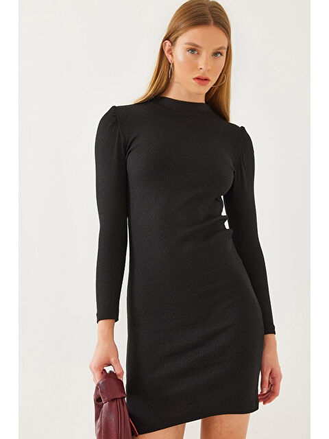 SHADE Kadın Prenses Kol Fitilli Basic Elbise - S000374914-19351