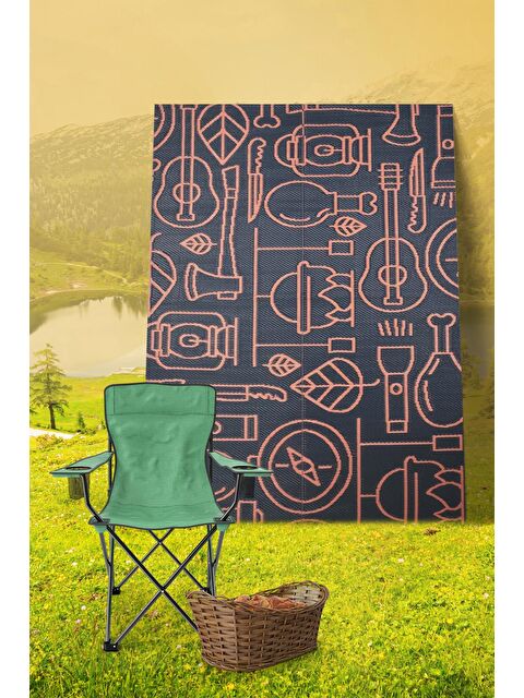 Konfor Halı Savana 8810 Plaj Kamp Piknik Bahçe Halısı Balkon Teras Hasır Mat Savan Halı-90x180 - S000207771-20013