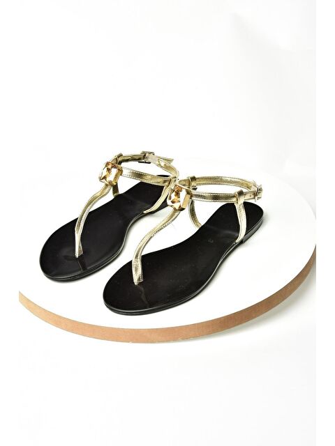 Fox Shoes S2720952 Altın Kadın Sandalet - S000207762-20076