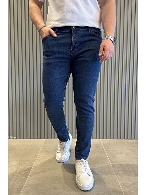 Mishar İtalia Fermuarlı Erkek Slim Fit Jean Pantolon - S000372994-19393