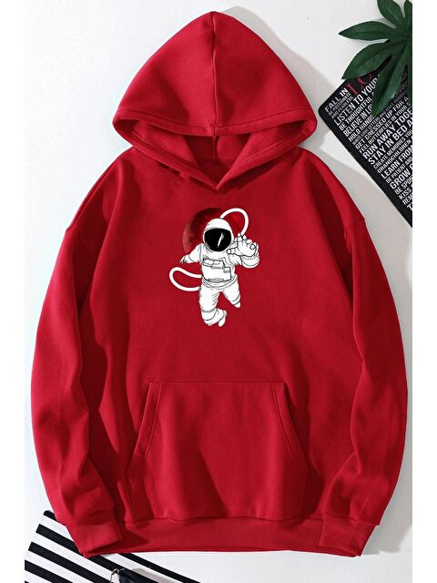 uyguntarz Unisex Astronot Baskılı Sweatshirt - S000269020-20045