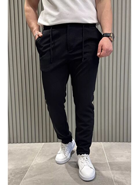 Mishar İtalia Bel Bağcıklı Düz Paça Erkek Jogger Pantolon - S000372967-19351