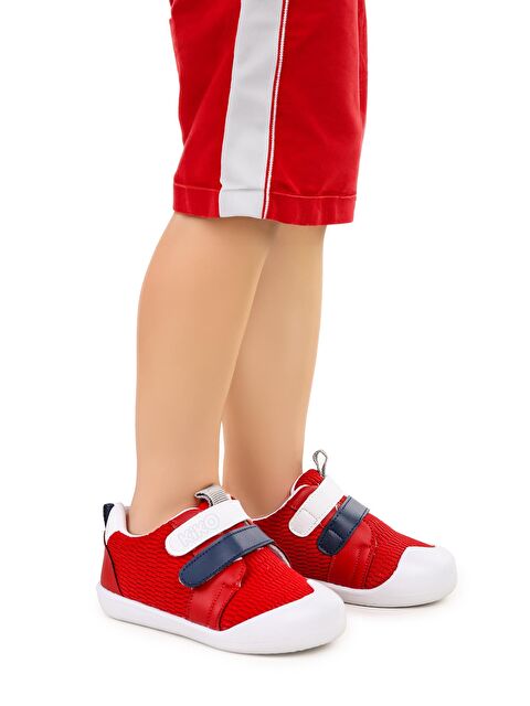 Kiko Kids Textile İlk Adım Cırtlı Erkek Bebek Spor Ayakkabı - S000197896-20045